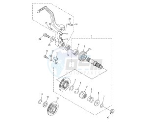 WR F 450 drawing KICK STARTER