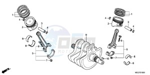 VT750C2BC drawing CRANKSHAFT