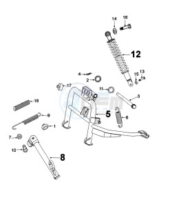 DJANGO 50 4T SPORT P drawing SUSPENSION AND STAND