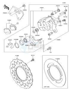 KX85-II KX85DEF EU drawing Rear Brake