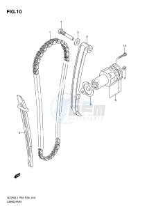 GZ250 (P3) drawing CAM CHAIN