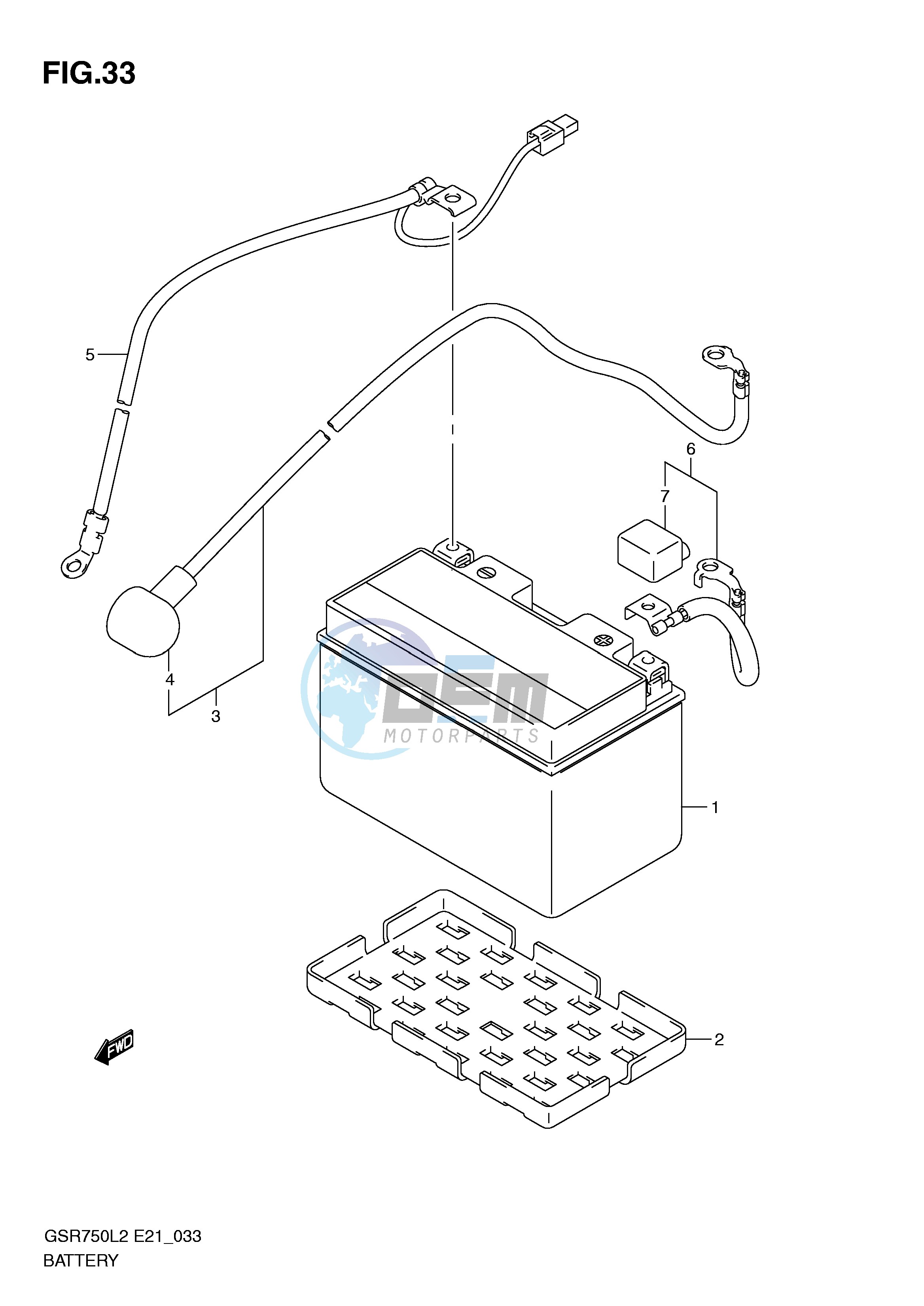 BATTERY (GSR750L2 E24)