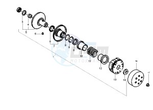 Runner PUREJET 50 drawing Driven pulley