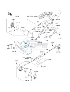 VN 1600 D [VULCAN 1600 NOMAD] (D6F-D8FA) D7F drawing TURN SIGNALS