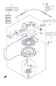 DF 6 drawing Recoil Starter