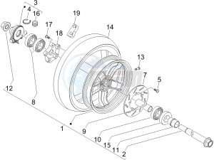 Nexus 250 SP e3 (UK) UK drawing Front wheel