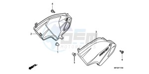 CB600FA3A Australia - (U / ABS ST) drawing SIDE COVER