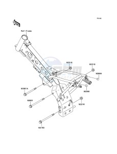 KLX110 KLX110A6F EU drawing Engine Mount