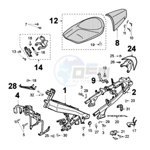 JETFORCE 50 R ICE BLADE U drawing FRAME AND SADDLE