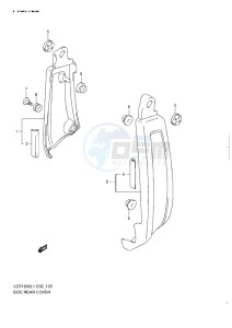 VZR 1800 Z drawing SIDE REAR COVER