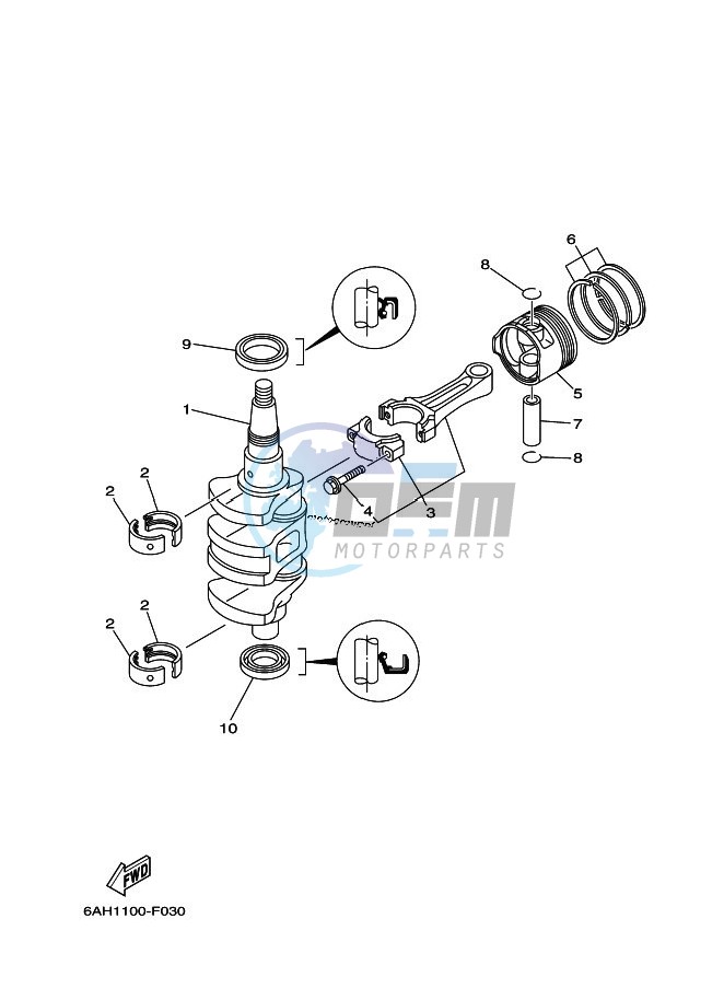 CRANKSHAFT--PISTON