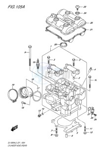 DL1000 ABS V-STROM EU drawing CYLINDER HEAD (REAR)