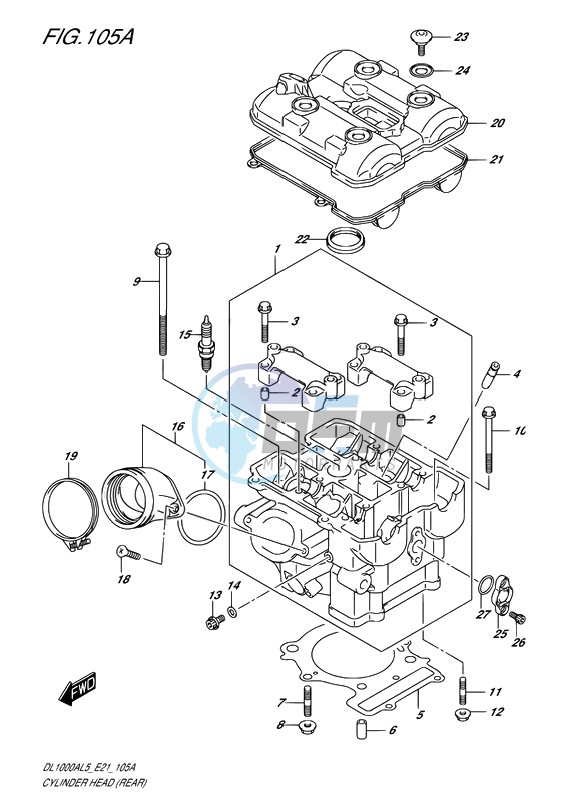 CYLINDER HEAD (REAR)