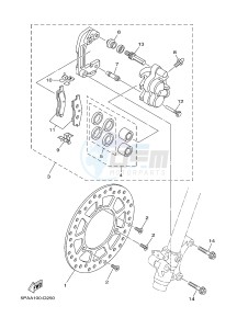 YZ85LW (1SPK) drawing FRONT BRAKE CALIPER