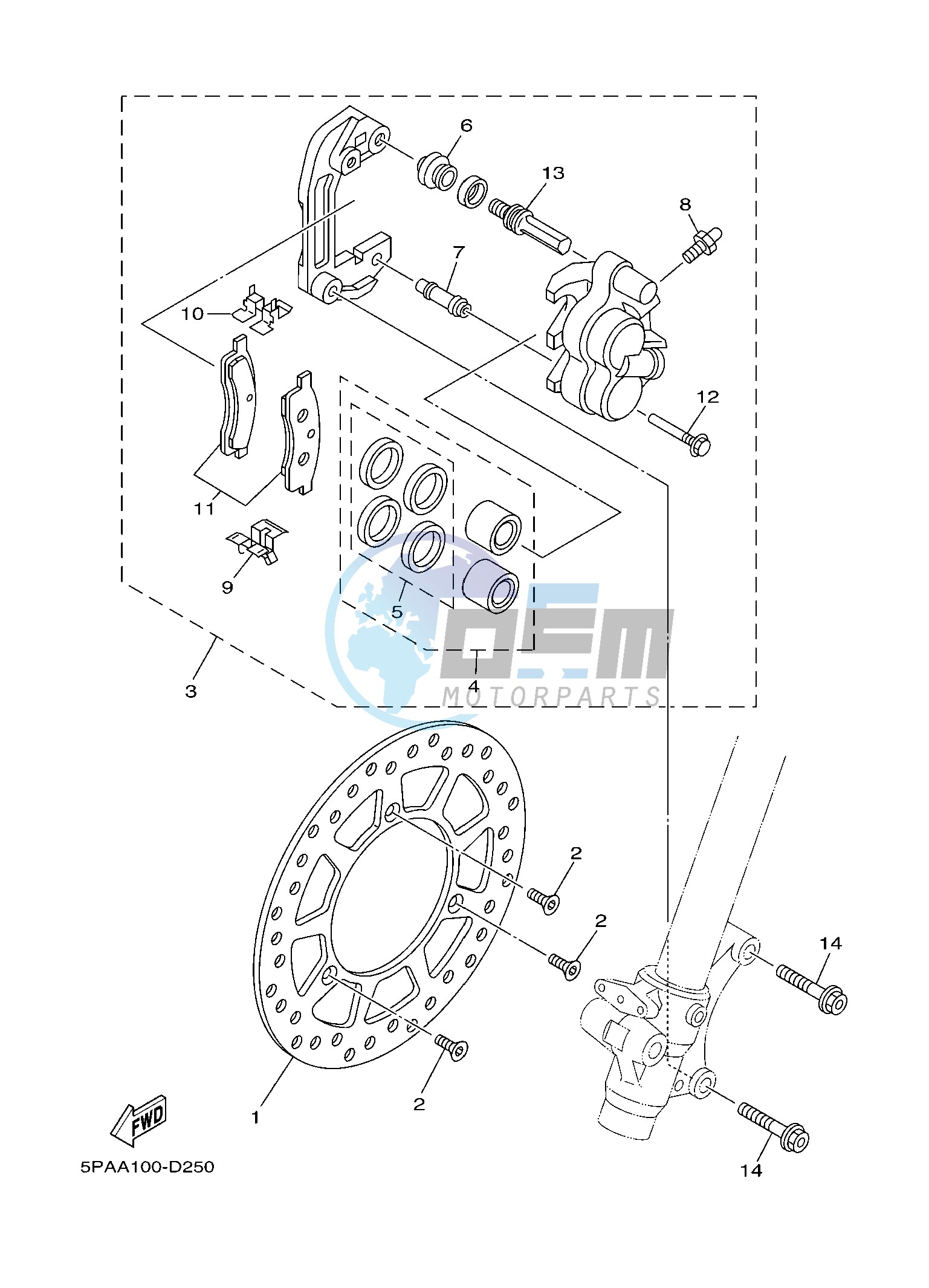 FRONT BRAKE CALIPER