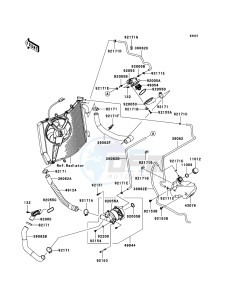 ZZR1400_ABS ZX1400D8F FR GB XX (EU ME A(FRICA) drawing Water Pipe