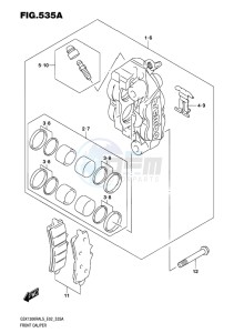 GSX-1300R ABS HAYABUSA EU drawing FRONT CALIPER