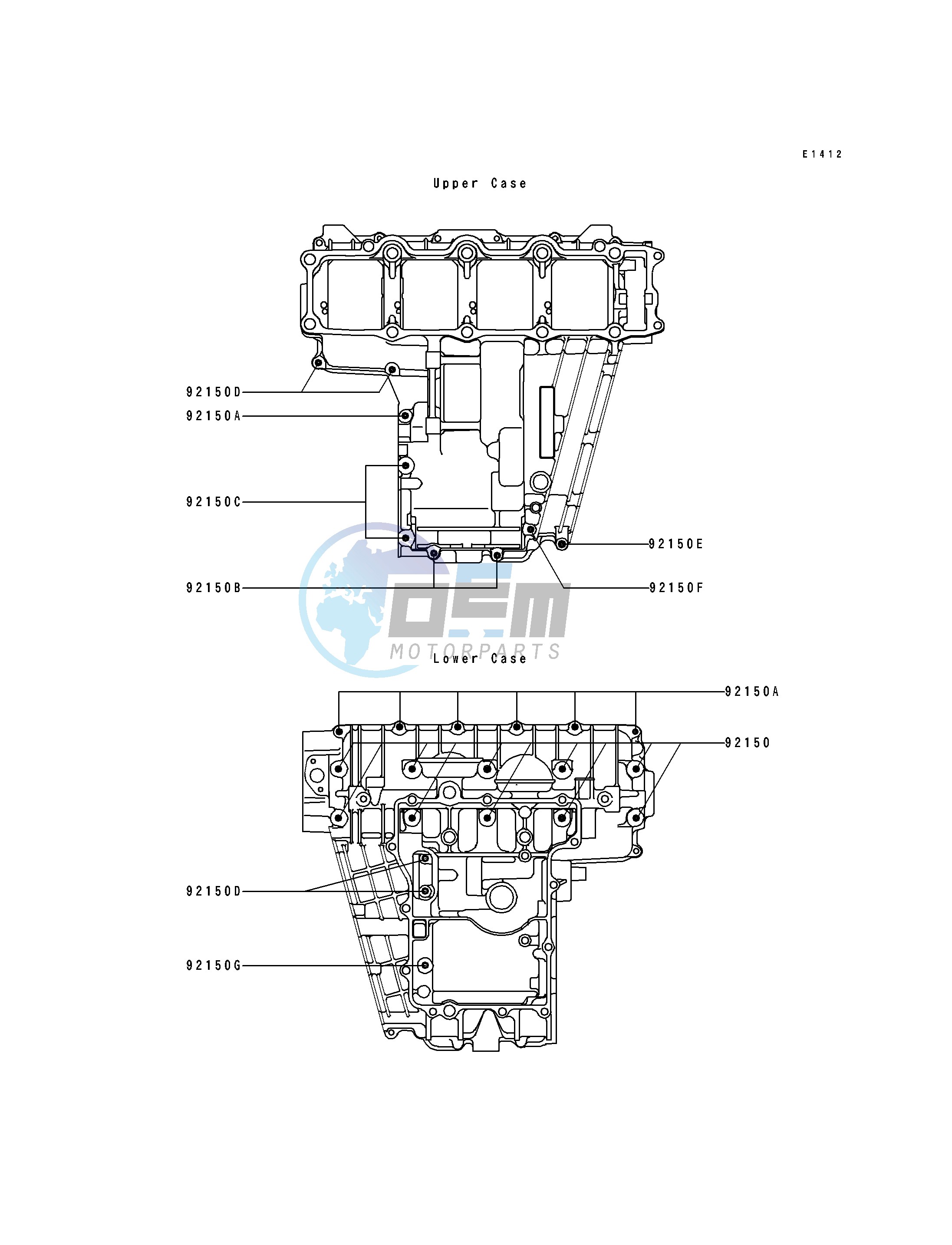 CRANKCASE BOLT PATTERN