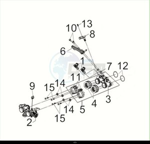 MAXSYM TL 508 (TL50W2-EU) (M2) drawing INLET PIPE / MAXSYM TL 508 (TL50W2-EU) (M2)