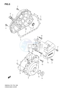 Inazuma GW250 drawing CRANKCASE COVER