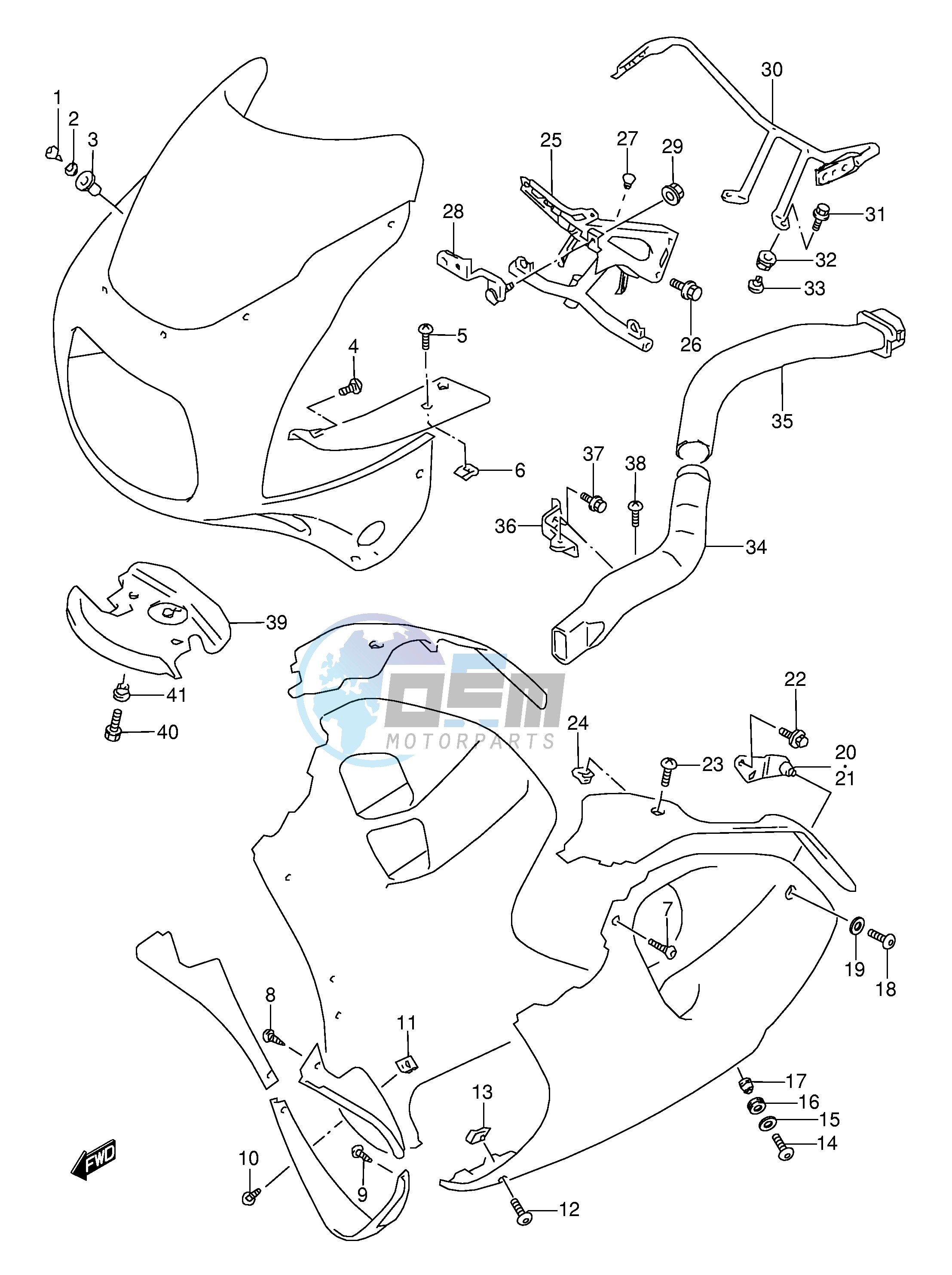 INSTALLATION PARTS (MODEL S T V W)