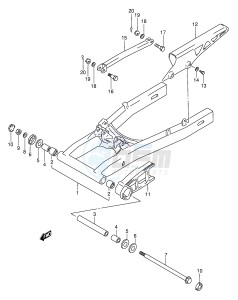 GSX750F (E2) drawing REAR SWINGING ARM