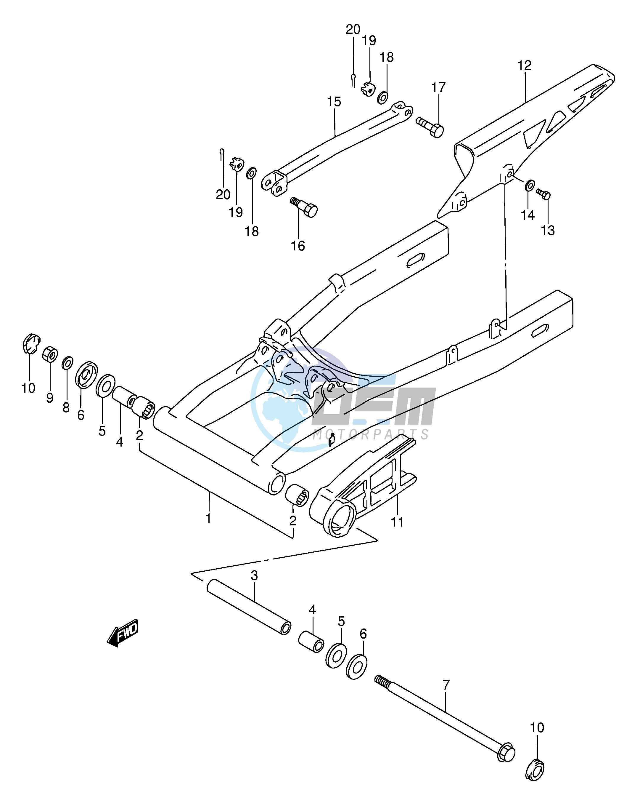 REAR SWINGING ARM