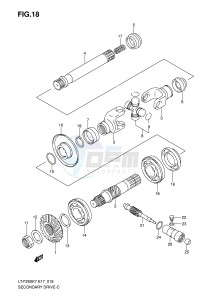 LT-F250 (E17) drawing SECONDARY DRIVE (E4)