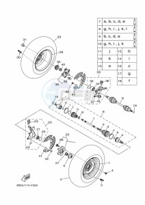 YFM450FWBD KODIAK 450 (BB5M) drawing FRONT WHEEL