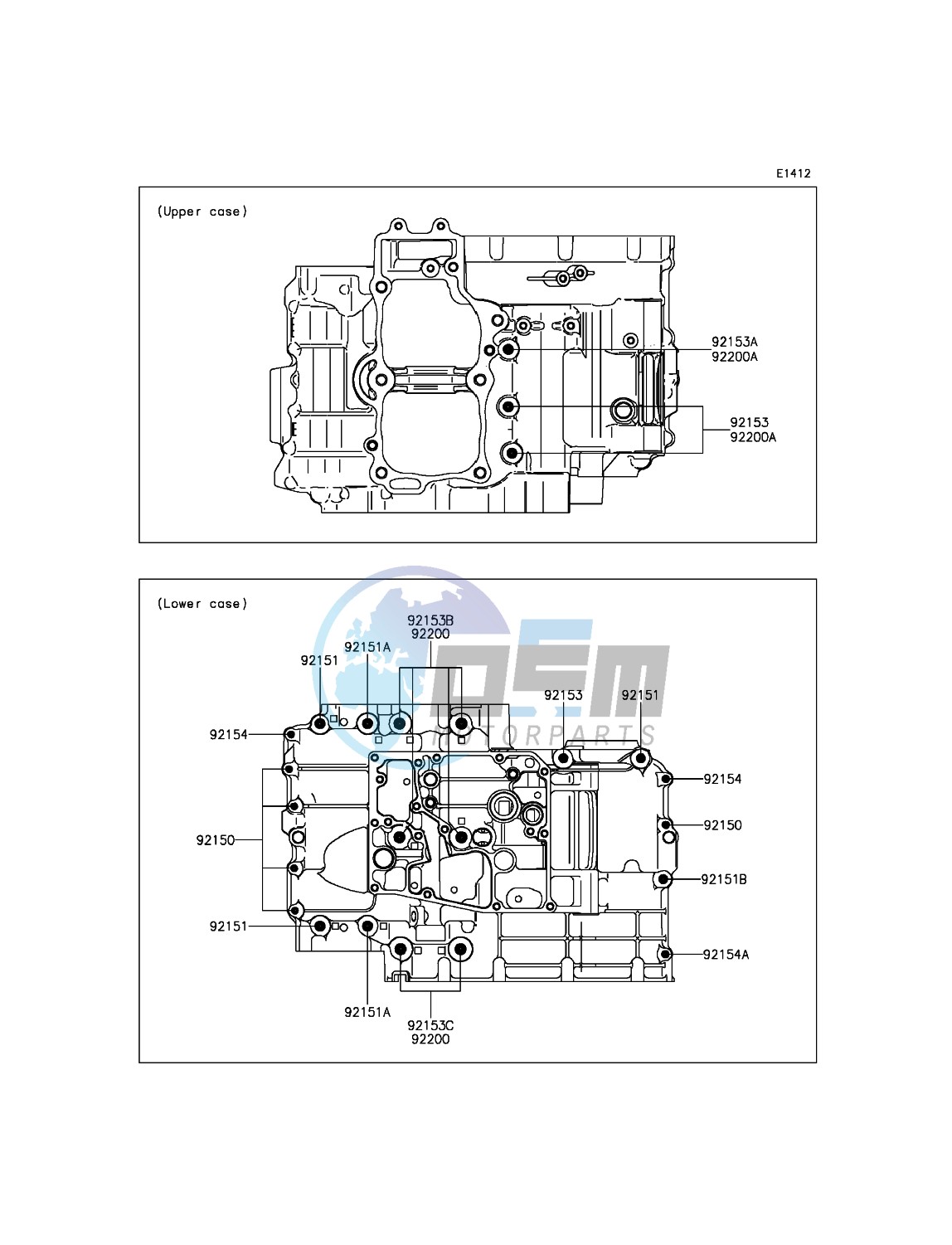 Crankcase Bolt Pattern