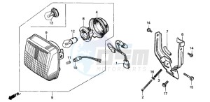 PK50S drawing HEADLIGHT