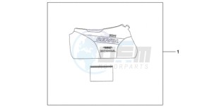 CBR1000RA9 France - (F / ABS CMF MME REP) drawing INDOOR BODY COVER