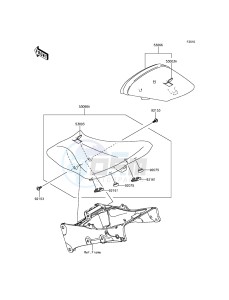 NINJA_ZX-6R ZX636EFF FR GB XX (EU ME A(FRICA) drawing Seat