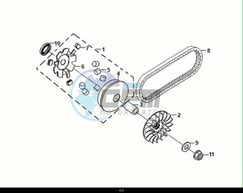 MOVABLE DRIVE FACE ASSY