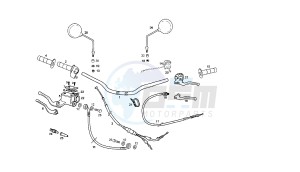 SENDA R X-TREM - 50 CC VTHSR1D1A EU2 drawing HANDLEBAR - CONTROLS