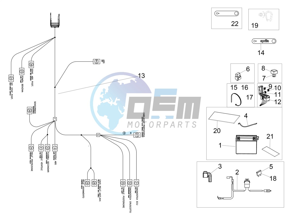 Rear electrical system