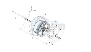 BOULEVARD - 150 CC 4T E3 drawing FRONT WHEEL