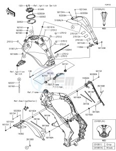 Z1000 ZR1000JHF XX (EU ME A(FRICA) drawing Fuel Tank