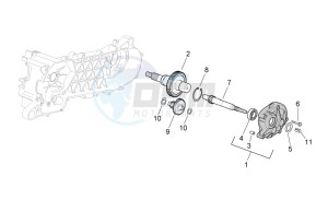 SR 50 H2O (ie+carb.) 03-12 drawing Transmission final drive