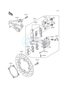 ZR 750 F [ZR-7] (F1) drawing REAR BRAKE