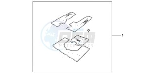 GL18009 NZ / AB NAV - (NZ / AB NAV) drawing PANNIER/TRUNK CARPET SET