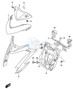 GSX-S1000 A drawing HEADLAMP HOUSING (GSX-S1000AZUFL8 E21)