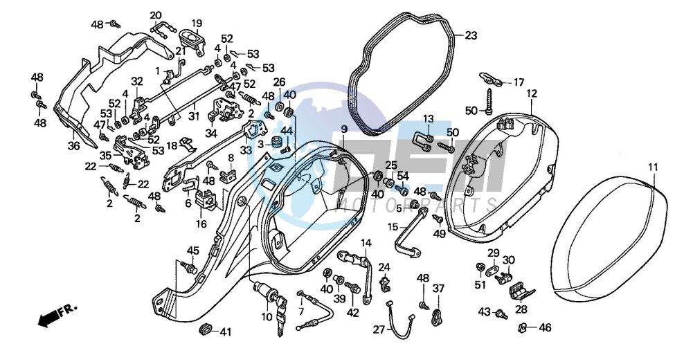 L. SADDLEBAG (NT650V2/3/4/5)