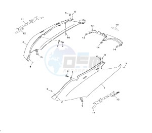 YP R X-MAX 250 drawing REAR BODY