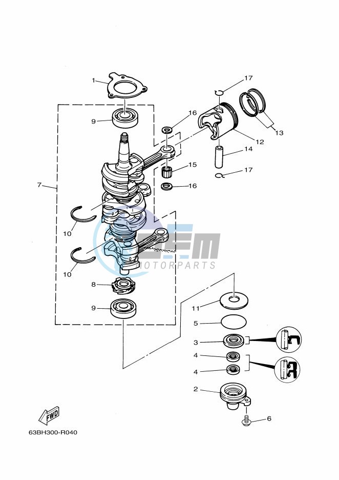 CRANKSHAFT--PISTON