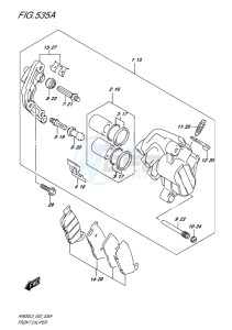 AN650 drawing FRONT CALIPER