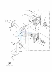 MT-10 MTN1000D (BGG6) drawing WATER PUMP