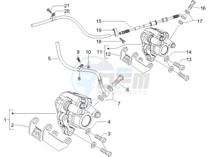 Runner 125 VX 4t e3 drawing Brakes hose  - Calipers