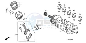 CB600FA3A Europe Direct - (ED / ABS ST) drawing CRANKSHAFT/PISTON