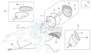 Scarabeo 500 drawing Tail light